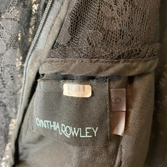 Cynthia Rowley Black Lace Midi Dress $498 - Picture 9 of 10